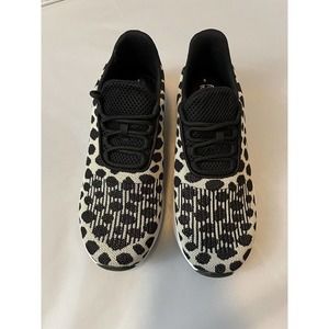 Athletic works black and whit polka dot shoes sneakers tennis shoes size 8